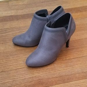 Gray booties